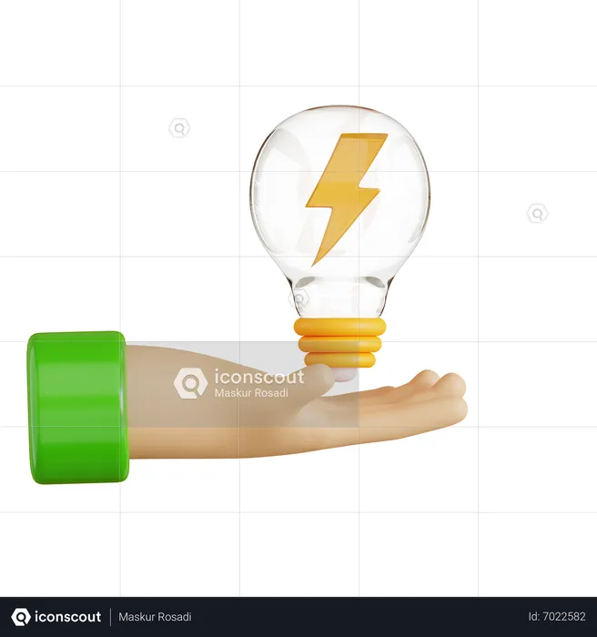 El ahorro de energía  3D Icon