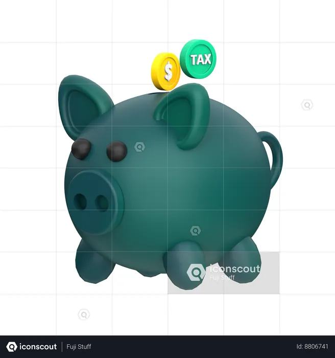 Ahorro de impuestos  3D Icon