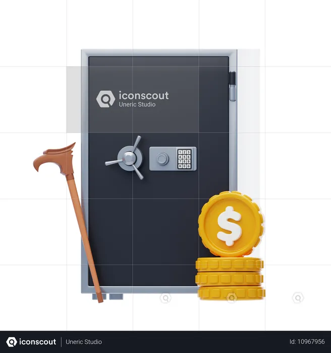 Ahorros para la jubilación  3D Icon