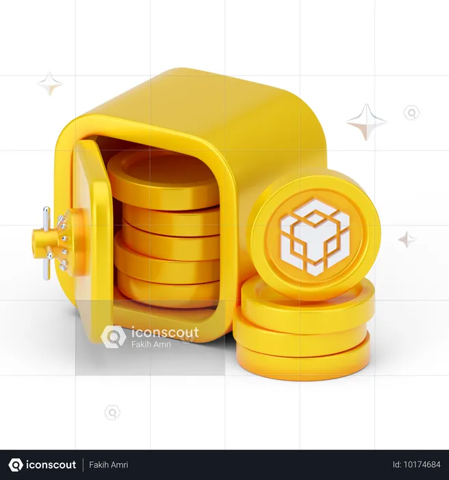 Ahorros binance  3D Icon