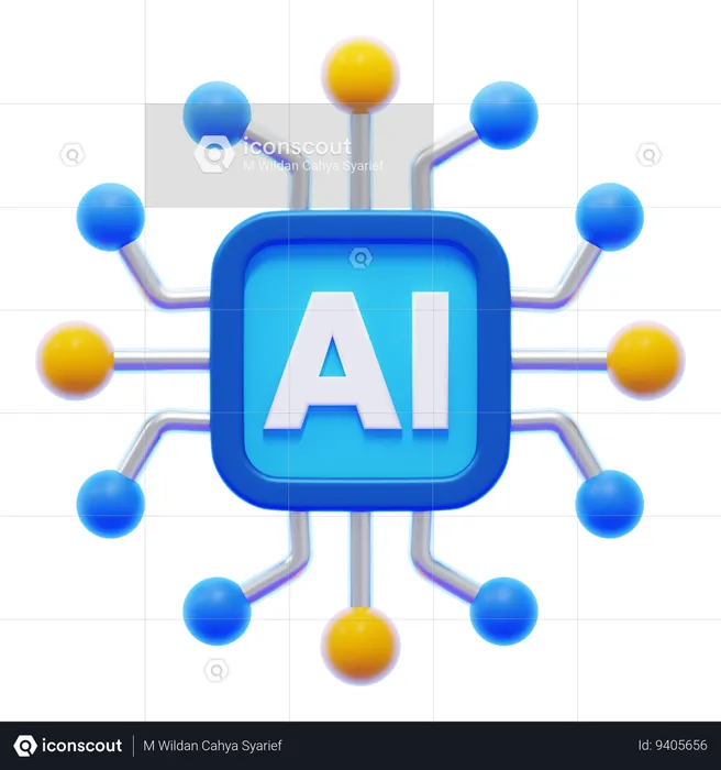 AI  3D Icon