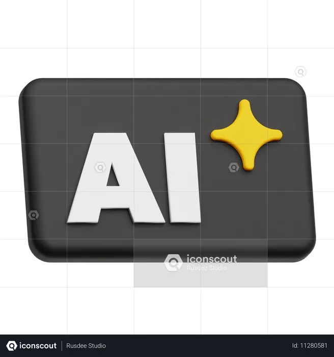 Ai  3D Icon