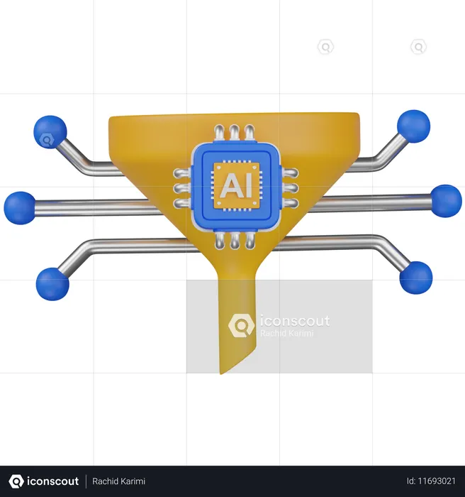 AI 필터  3D Icon