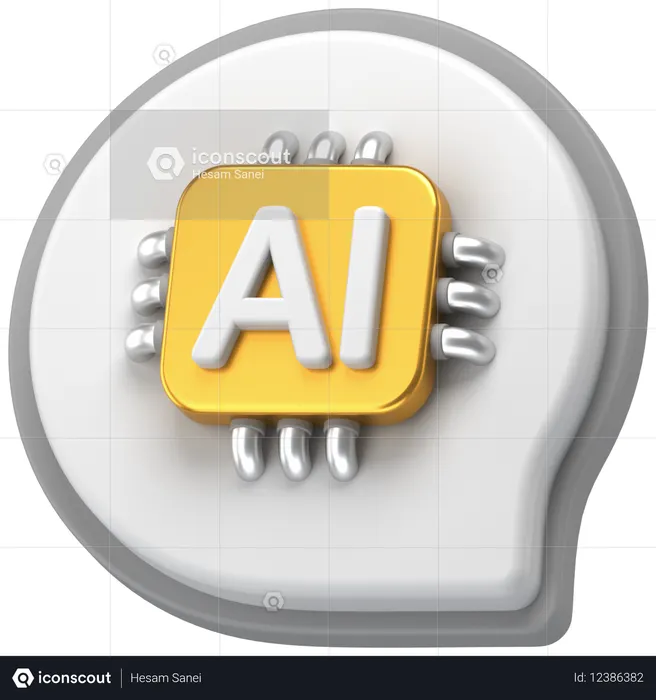 AIチャット  3D Icon