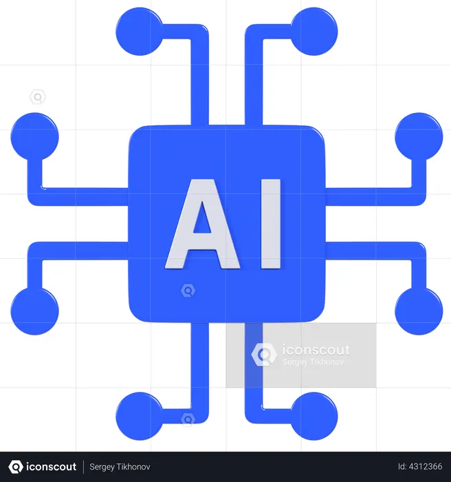 AI  3D Icon