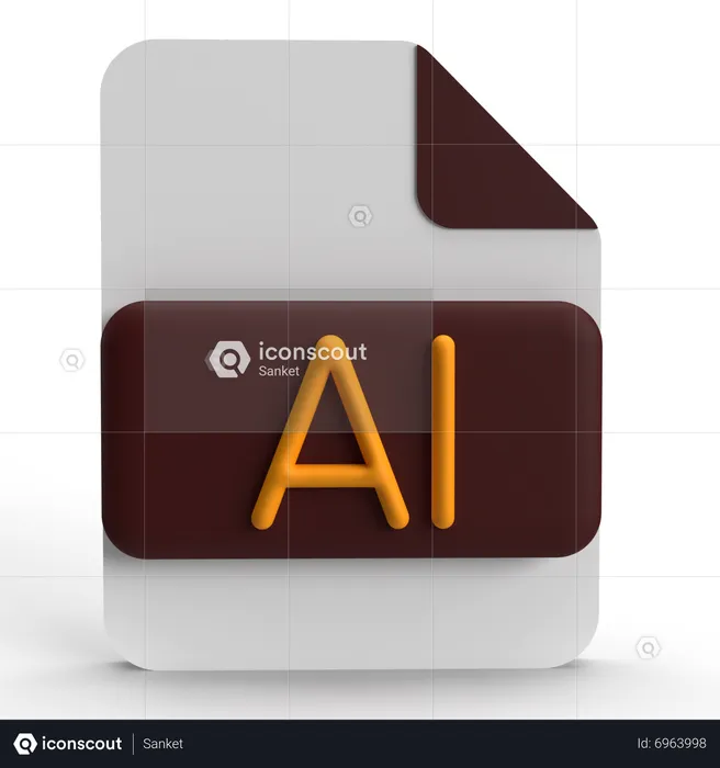 AI  3D Icon