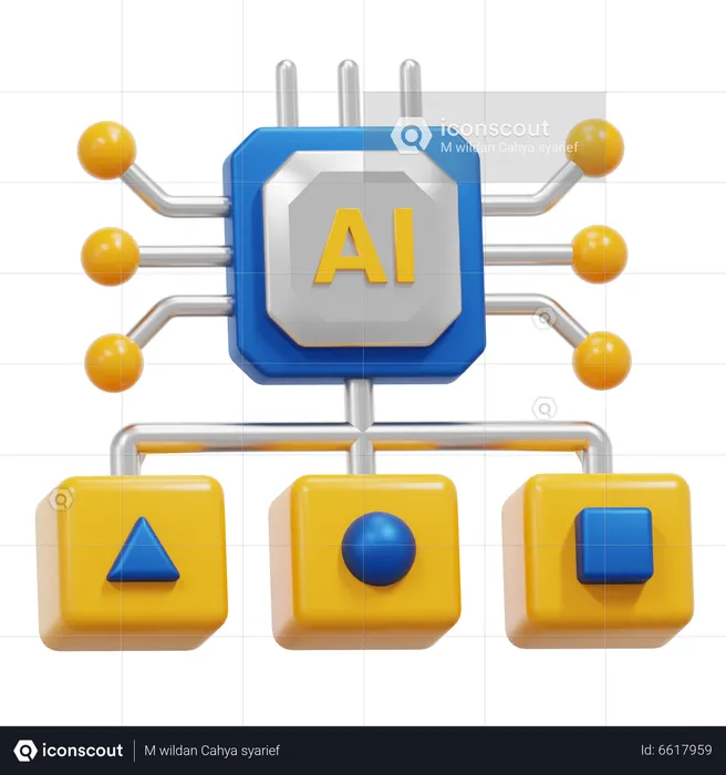 AI ALGORITHM  3D Icon