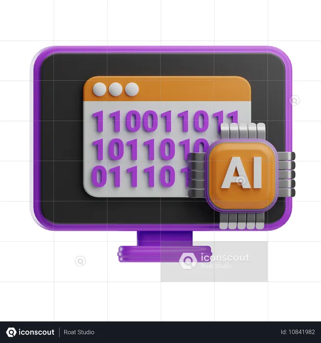 AI Algorithm  3D Icon