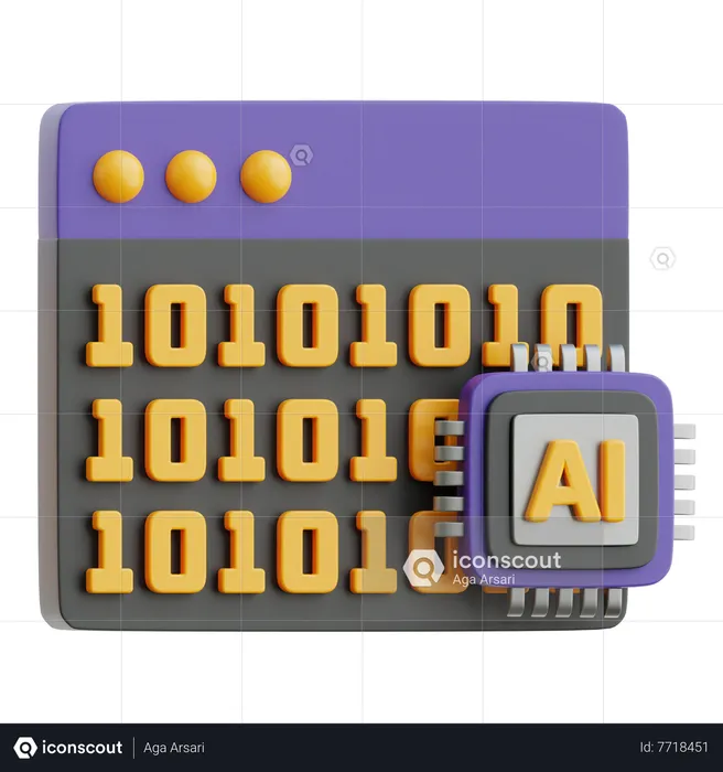 AI Algorithm  3D Icon