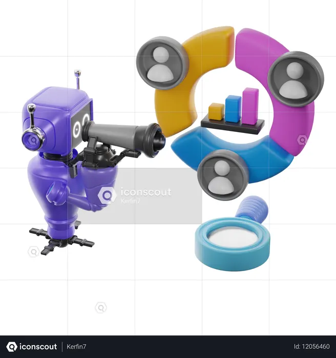 AI分析  3D Icon