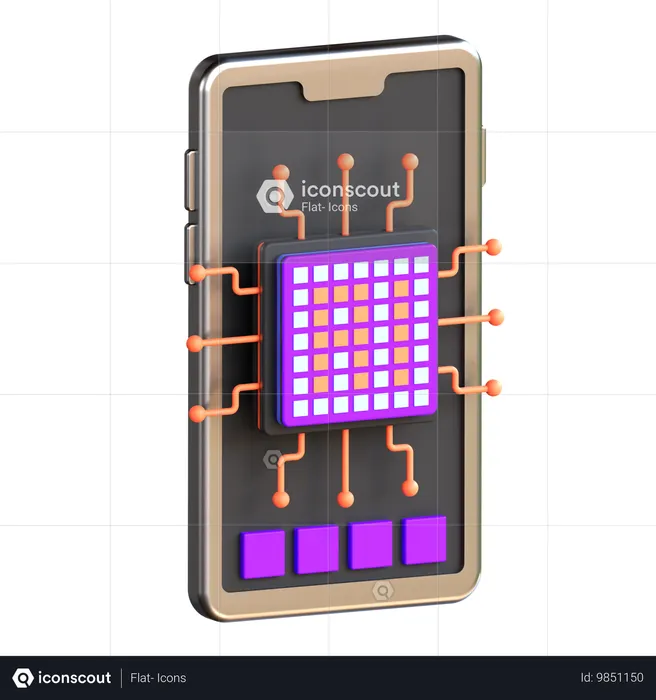 Aplicação de IA  3D Icon