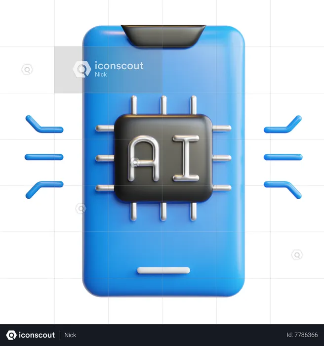 Ai App  3D Icon