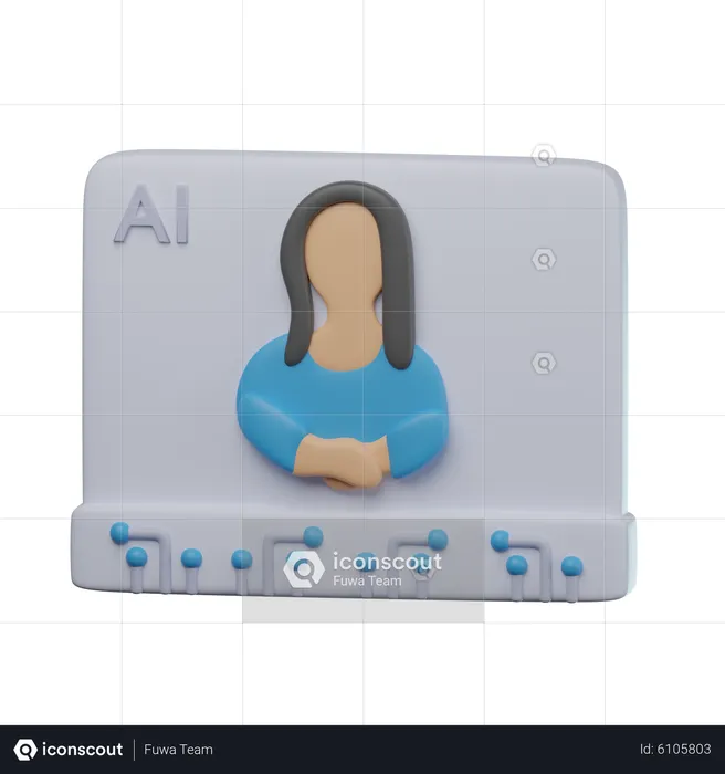 Ai Art  3D Icon