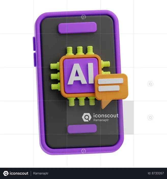 Ai Assistant  3D Icon