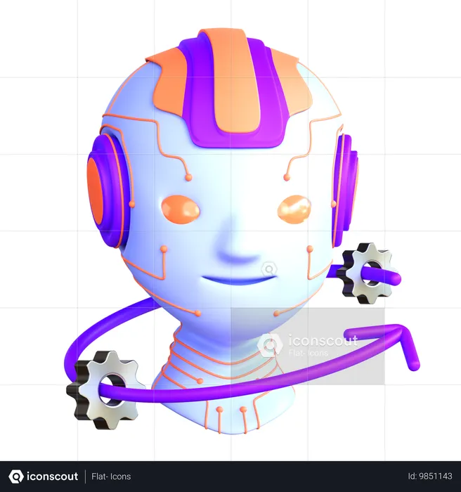 Ai auto-amélioration  3D Icon