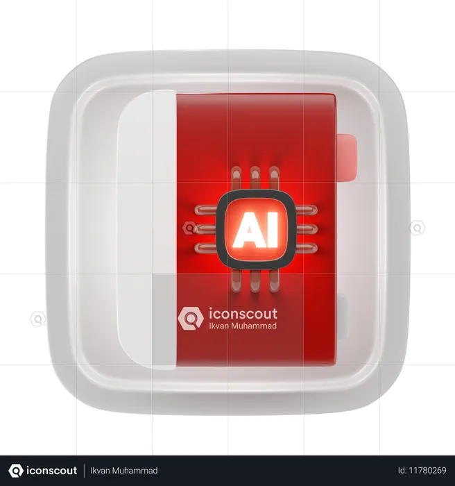 Ai book  3D Icon