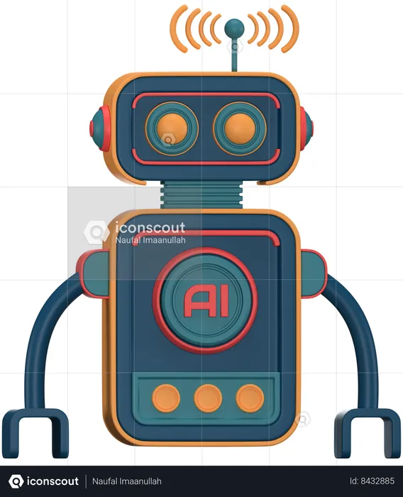 Ai Bot  3D Icon