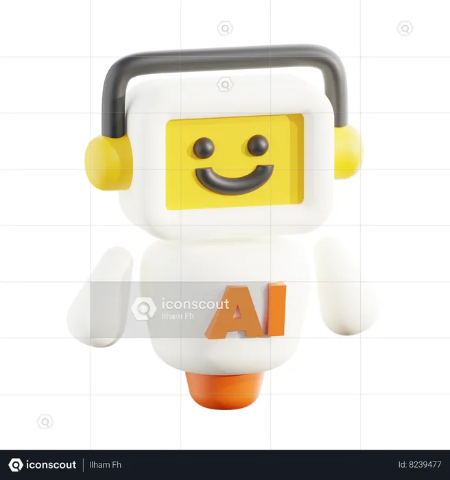 Ai Bot  3D Icon