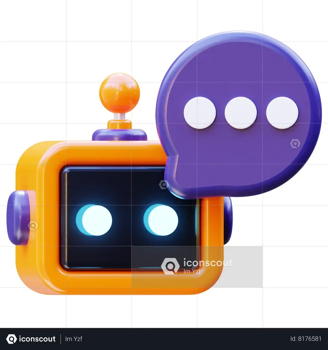 Ai Bot Chat  3D Icon