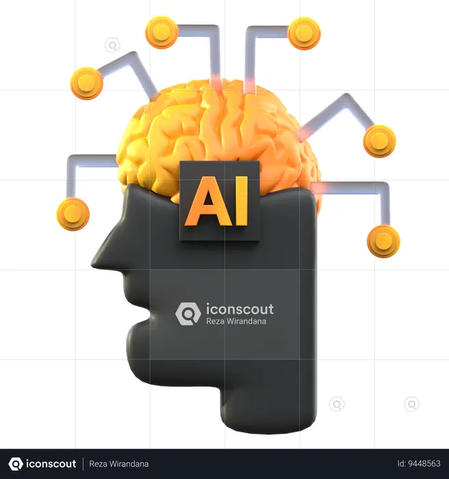 Ai Mind  3D Icon