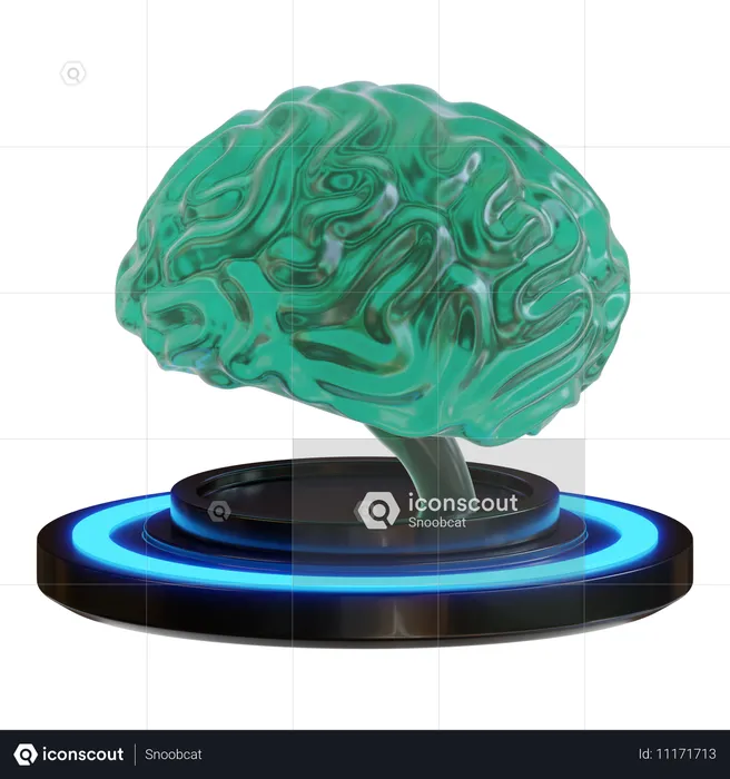 Ai Brain  3D Icon