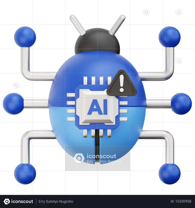 Ai bug  3D Icon