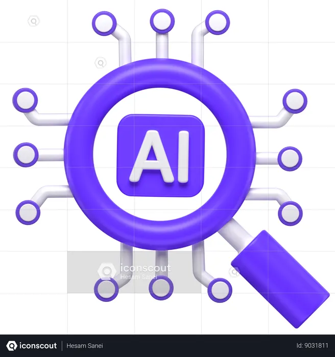 Búsqueda ai  3D Icon