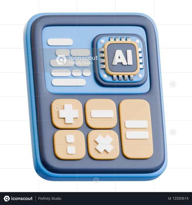 Ai Calculator  3D Icon