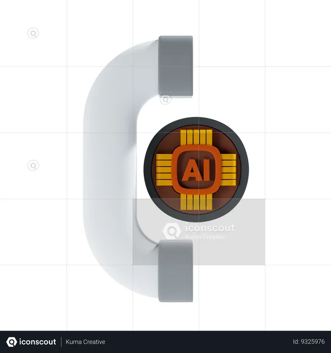 Ai Call  3D Icon