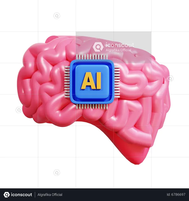 Ai Cérebro  3D Icon