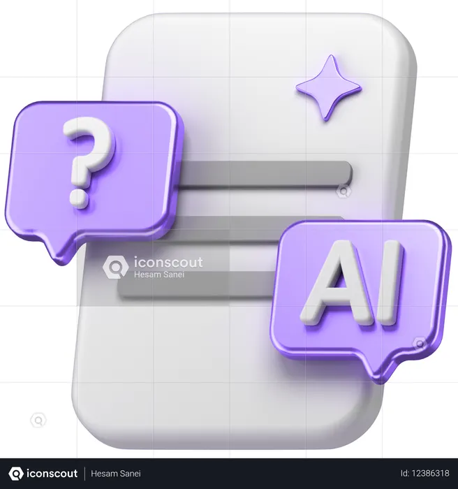 Ai Chat  3D Icon