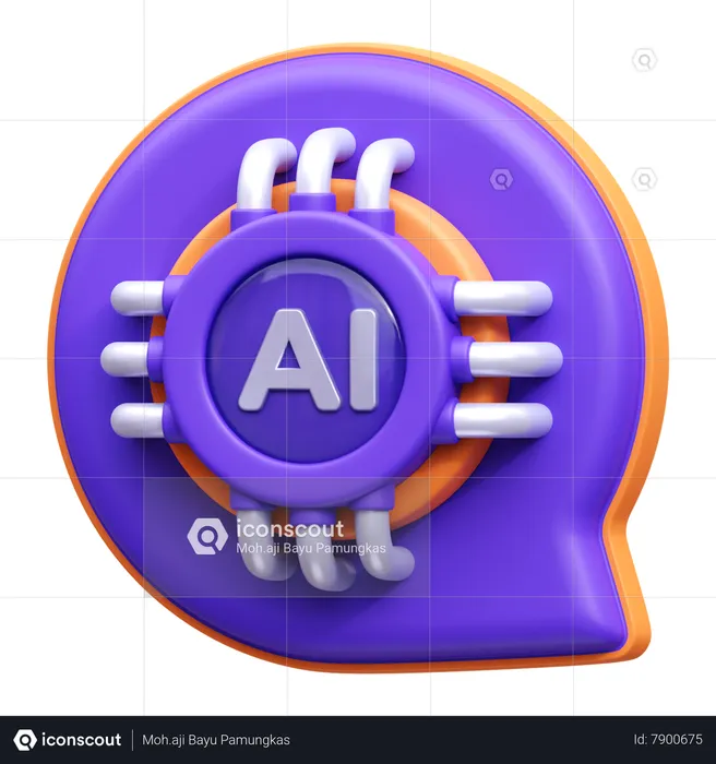 Ai Chat  3D Icon