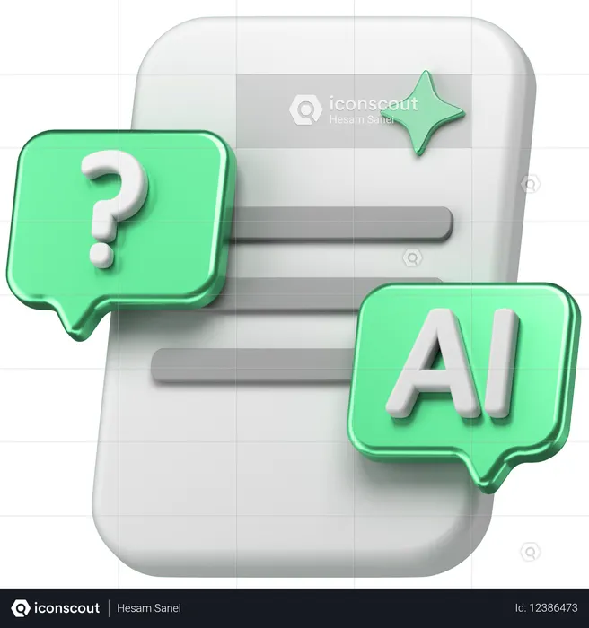 Ai Chat  3D Icon