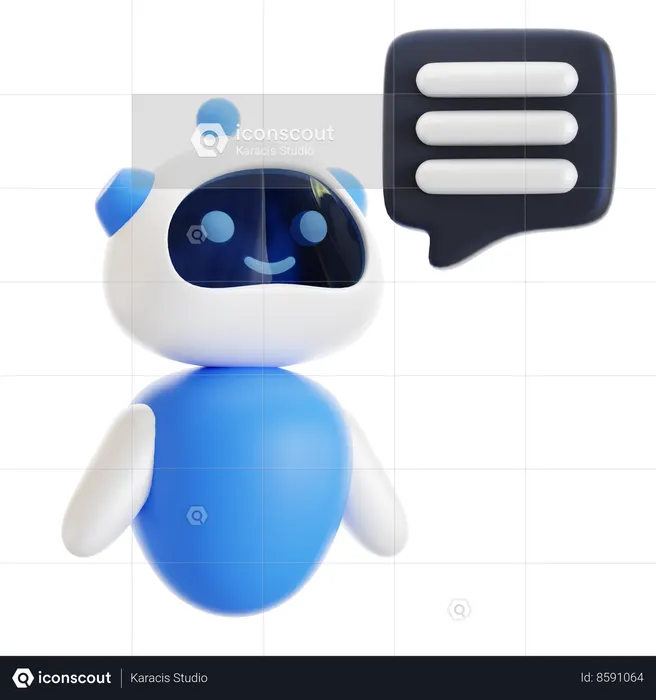 AI CHAT  3D Icon