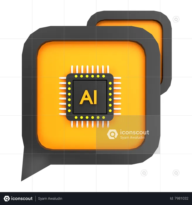 AI Chat  3D Icon