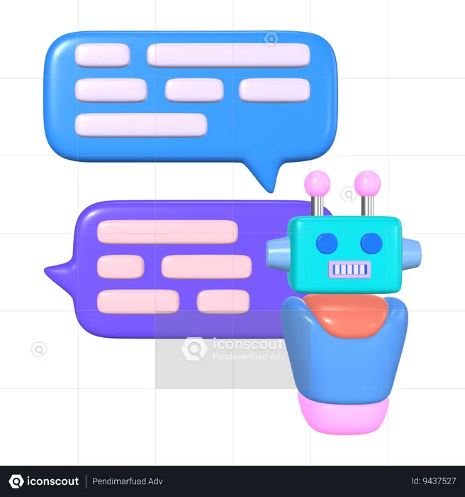 AI Chatbot  3D Icon