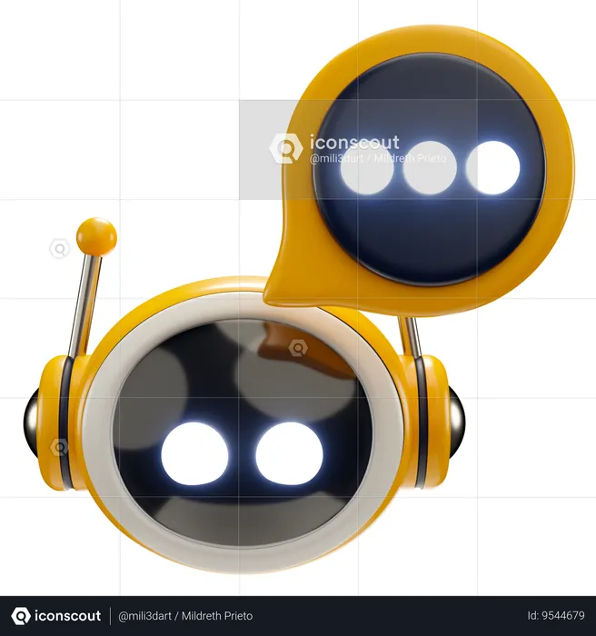 Você tem um chatbot  3D Icon