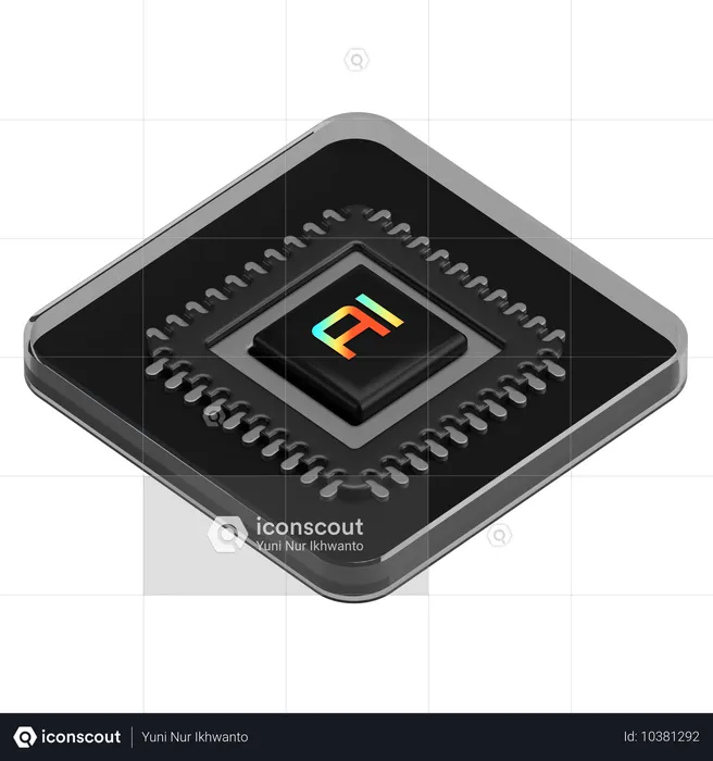 당신은 CPU 칩셋을 가지고  3D Icon