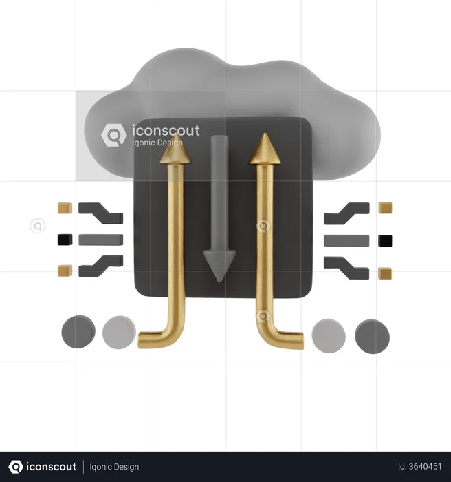 Ai Cloud  3D Illustration