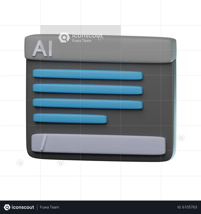 Ai command  3D Icon