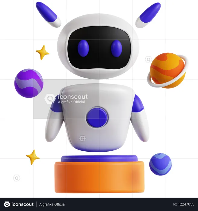 Bot companheiro de IA  3D Icon