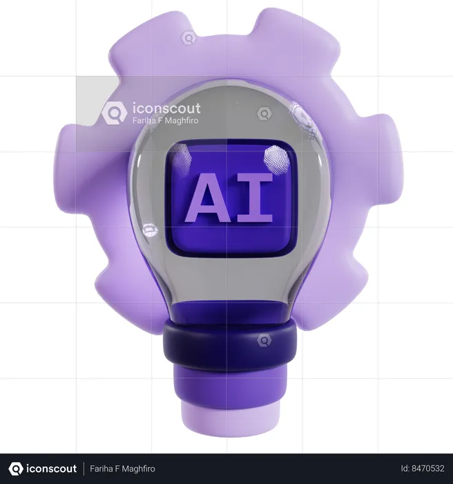 Configurações de IA  3D Icon