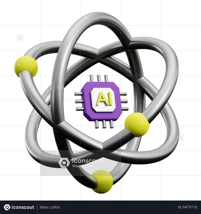 AI Core  3D Icon