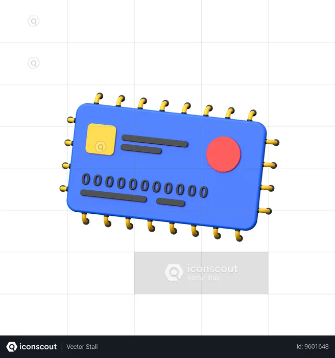 Ai Credit Card  3D Icon