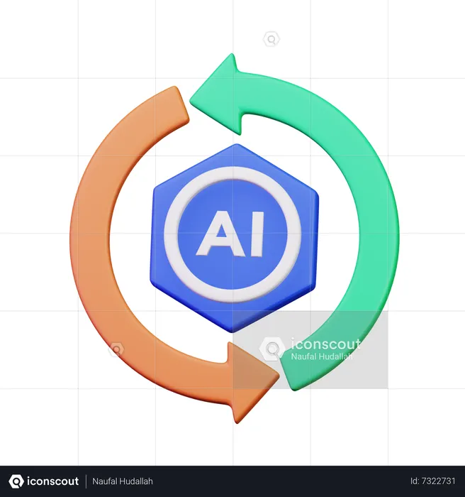 Ai Cycle  3D Icon