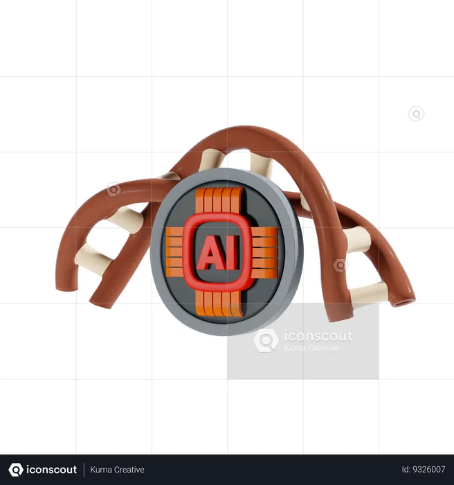 Ai Dna  3D Icon