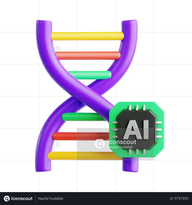 Ai Dna  3D Icon