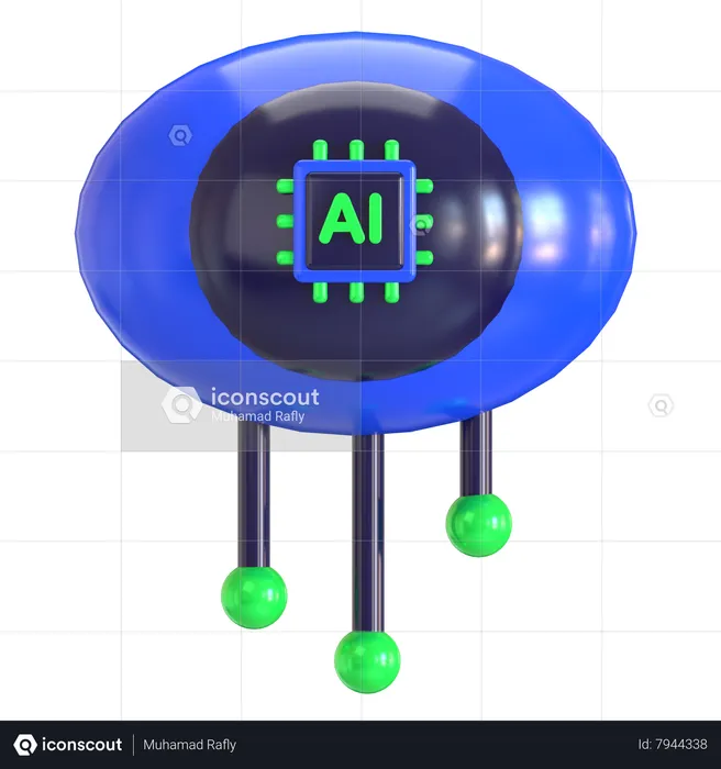 Ai olho  3D Icon