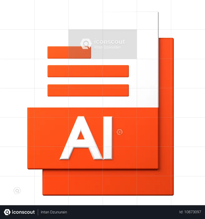 AI File  3D Icon