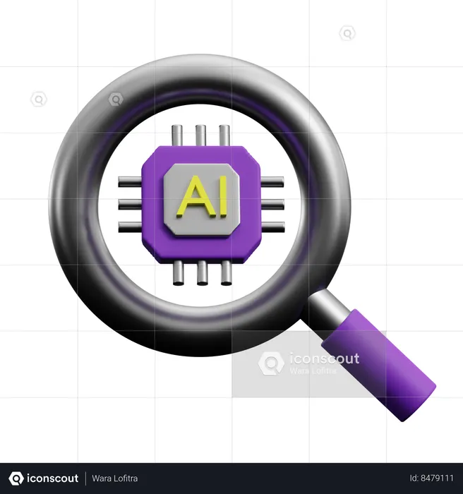AI Finder  3D Icon